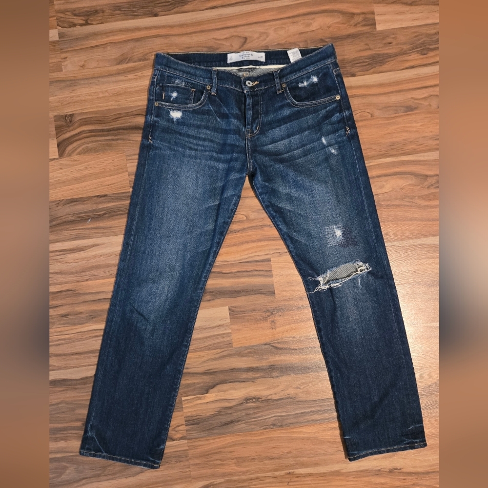 Abercrombie & Fitch Perfect Stretch Distressed Jeans Size 2 W26 - Picture 2 of 5